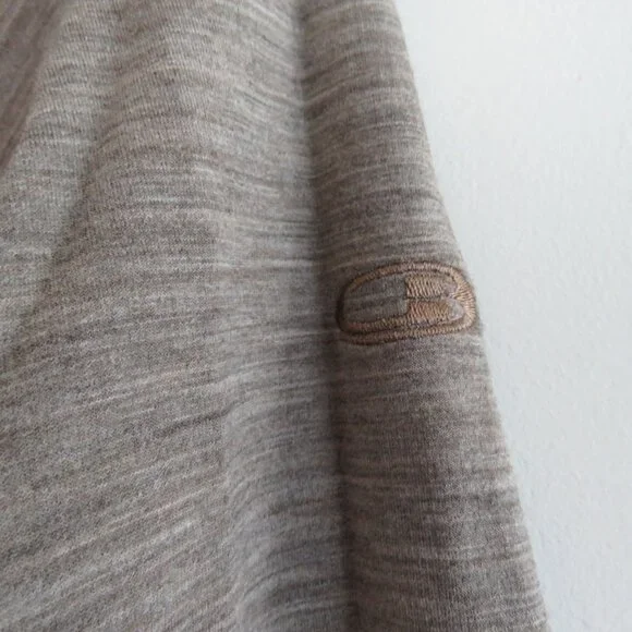 ICEBREAKER | RealFLEECE® Sierra Merino Wool Zip Up Jacket Sweater Oatmeal Sz M - Picture 10 of 16